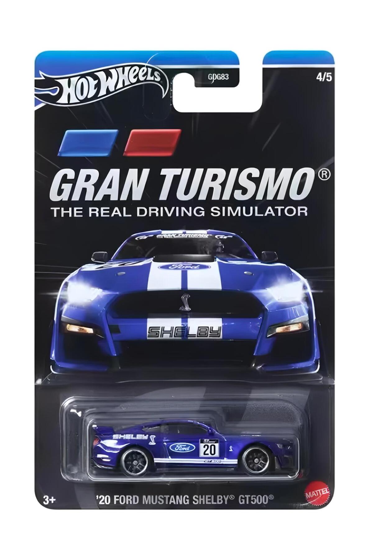 ماشین اسباب بازی GRAN TURISMO FORD MUSTANG SHELBY GT500 کارت بلند هات ویلز اورجینال HOT WHEELS