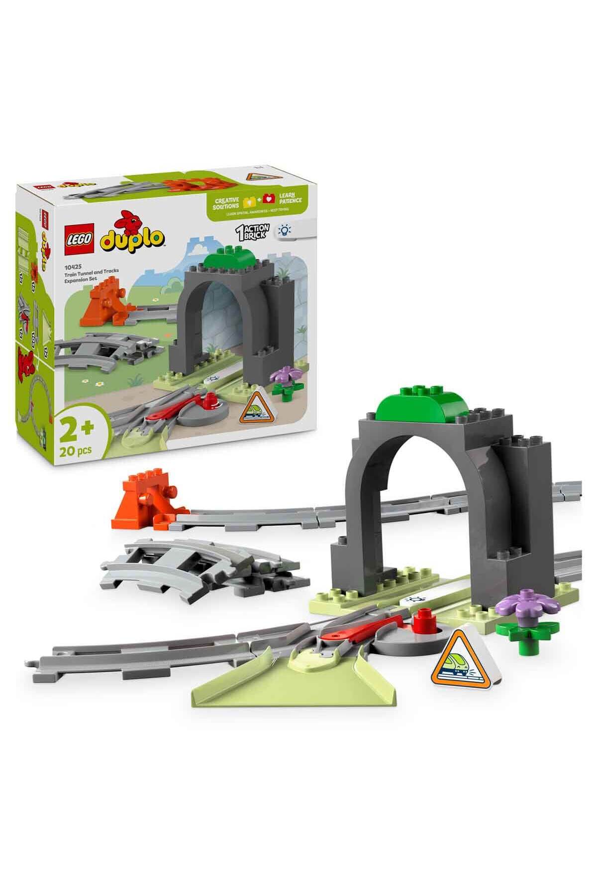 لگو و اسباب بازی های ساخت محور DUPLO TOWN TRAIN TUNNEL AND TRACKS EXPANSION ADVENTURE SET 10425 INSIDE FOR KIDS 2 به بالا اورجینال LEGO