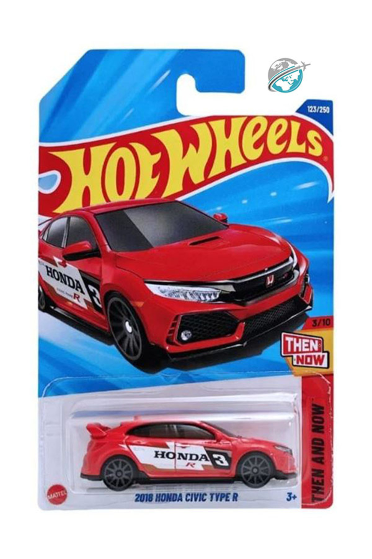 ماشین اسباب بازی HONDA CIVIC TYPER R 2018 1 64 قرمز کارتن بلند خارج از کشور قاب 2025 ترکیه HOT WHEELS
