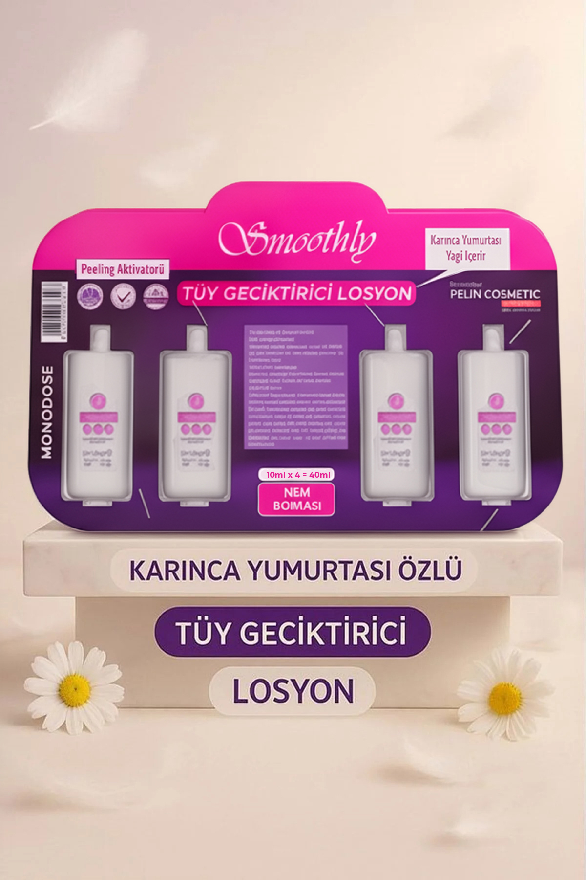روغن مراقبتی کاهش‌دهنده مو بعد از اپیلاسیون 40 میلی‌لیتر Smoothly