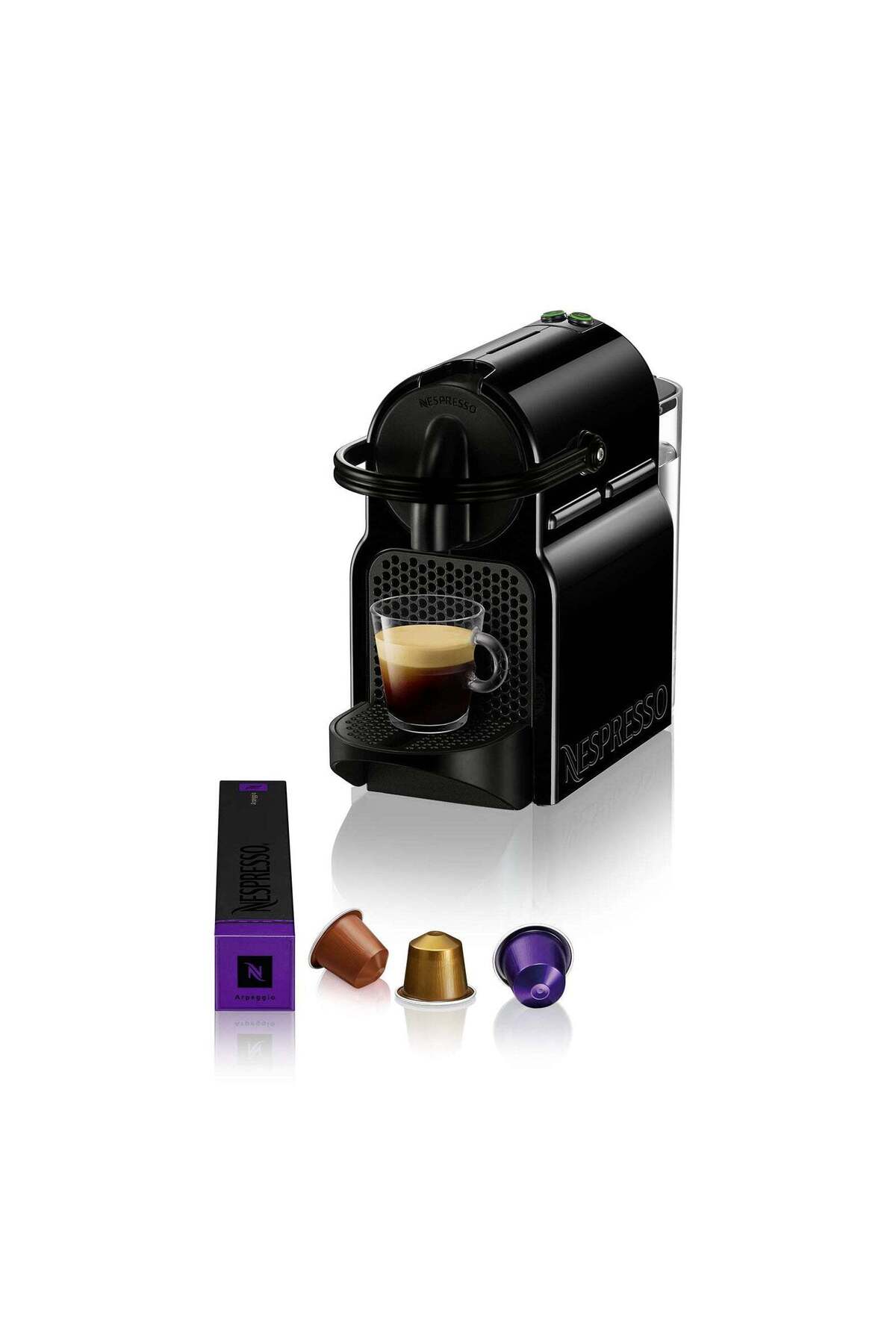 دستگاه اسپرسو و کاپوچینو قهوه ساز اینیسیا D40 مشکی اورجینال Nespresso