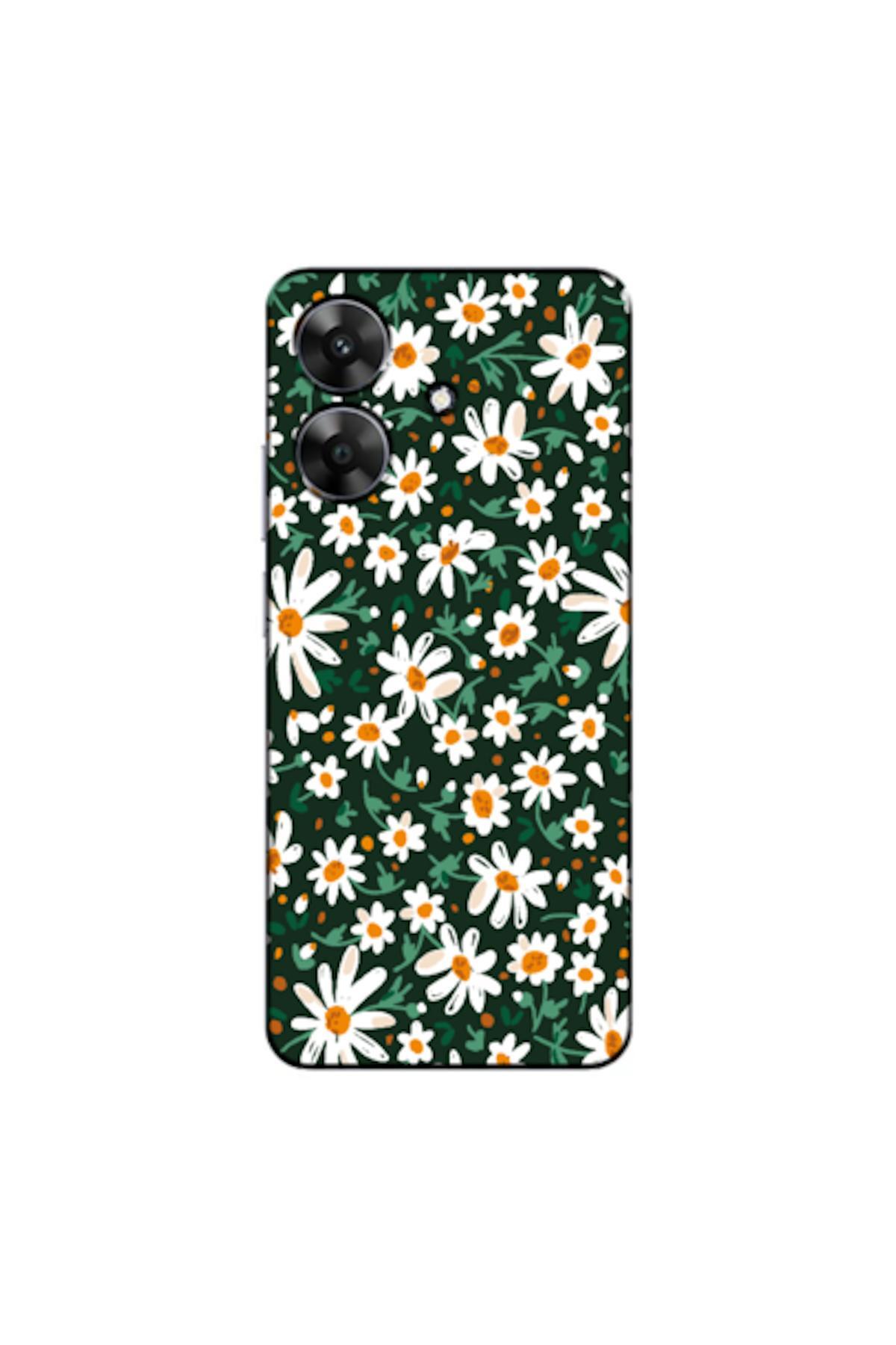 کاور و قاب سیلیکونی اسپرینگ گل 4 سازگار با REALME NOTE 60 طرح دار اورجینال Zebana