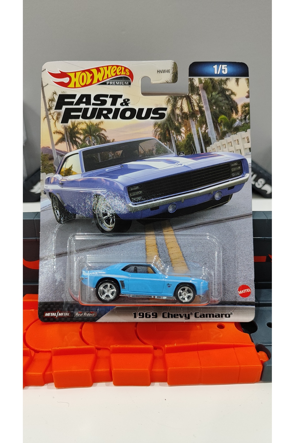 ماشین اسباب بازی مینی فلزی در مقیاس 1:64 CHEVY CAMARO FAST AND FURIOUS PREMIUM 1969 از ترکیه HOT WHEELS