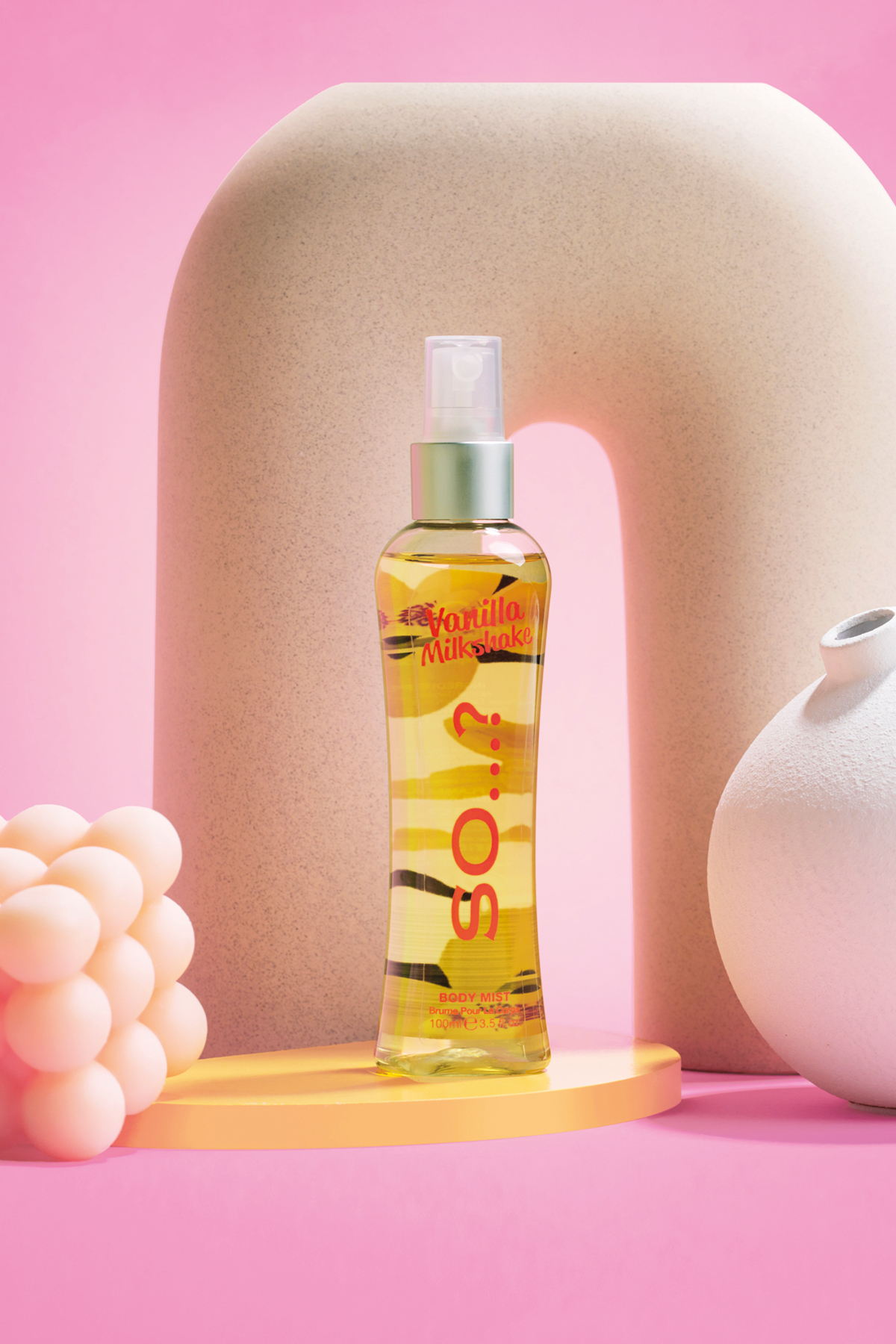 اسپری بدن وانیل میلک شیک 100 میلی لیتر مناسب برای خانم‌ها So Fragrance