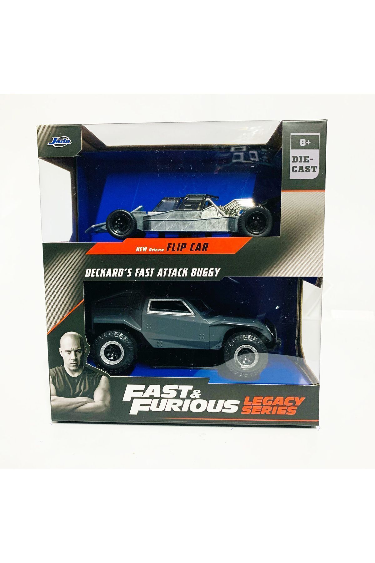 مدل خودرو بسته دوقلو BUGY سری FAST &amp; FURIOUS LEGACY FLIP CAR ATTACK اورجینال Jada