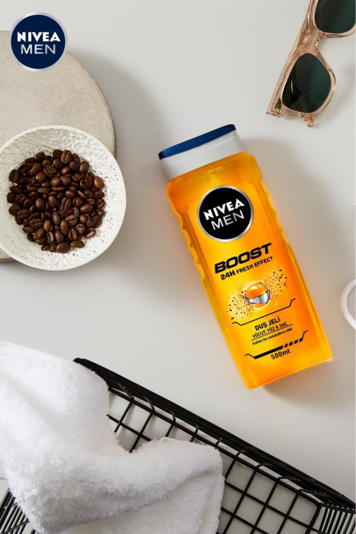 NIVEA ژل حمام افزایش دهنده انرژی مردانه 500 میلی لیتر