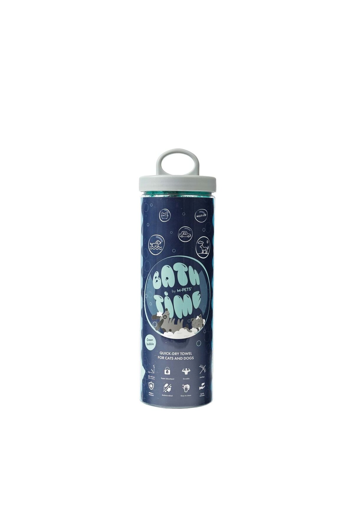 حوله سریع‌خشک‌شونده گربه و سگ ام‌پتس M-PETS Bathtime 60106203، سبز