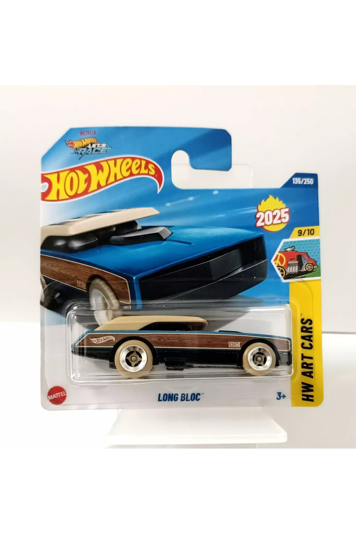 ماشین اسباب بازی LONG BLOC 2025 HW ART CARS SERIES 1:64 COLLECTION CAR 9 10 هات ویلز اورجینال HOT WHEELS