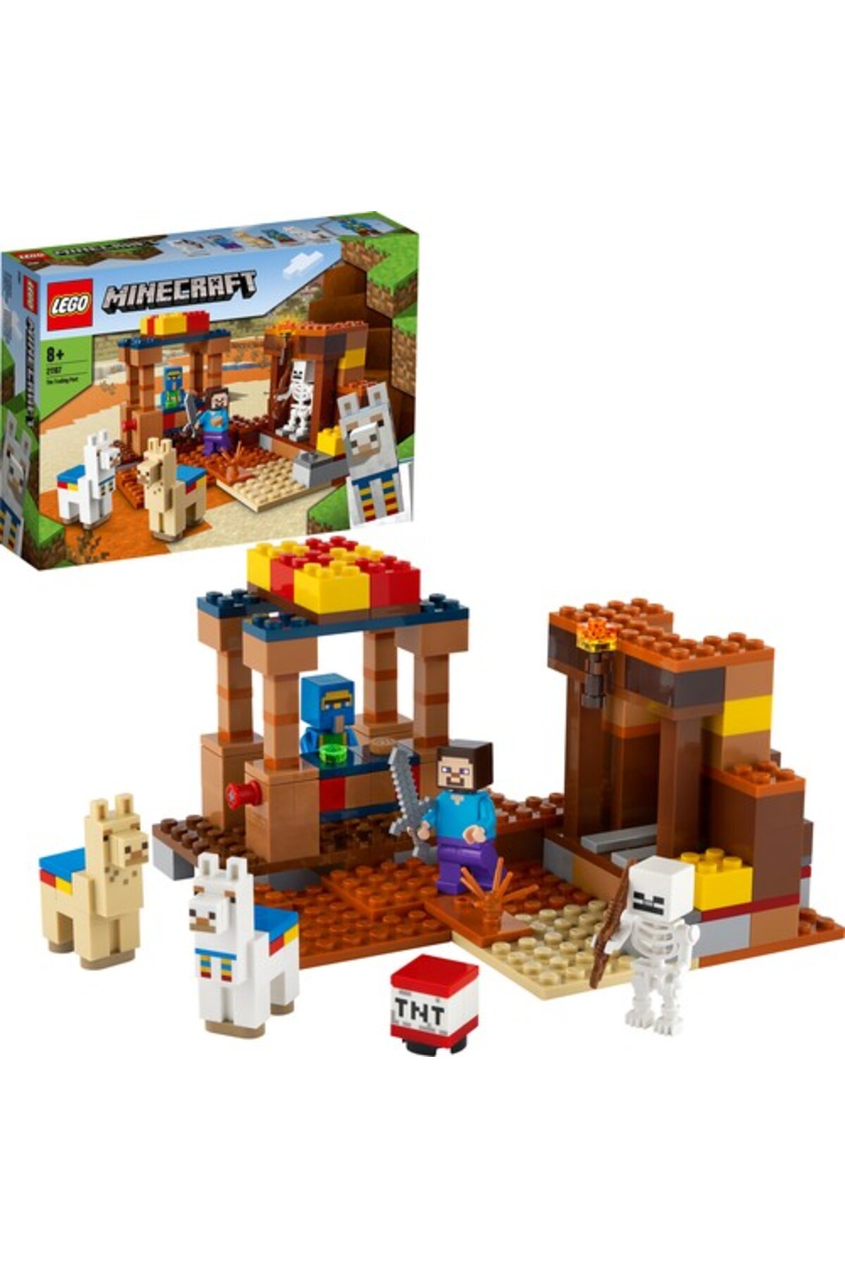 لگو و اسباب بازی های ساخت محور MINECRAFT 21167 THE TRADING POST اورجینال LEGO