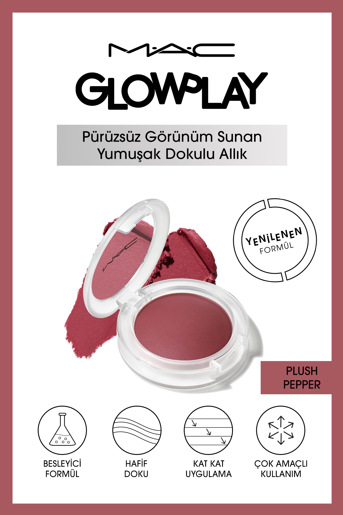 رژگونه GLOW PLAY FLOOR PEPPER 7.3 گرم Mac