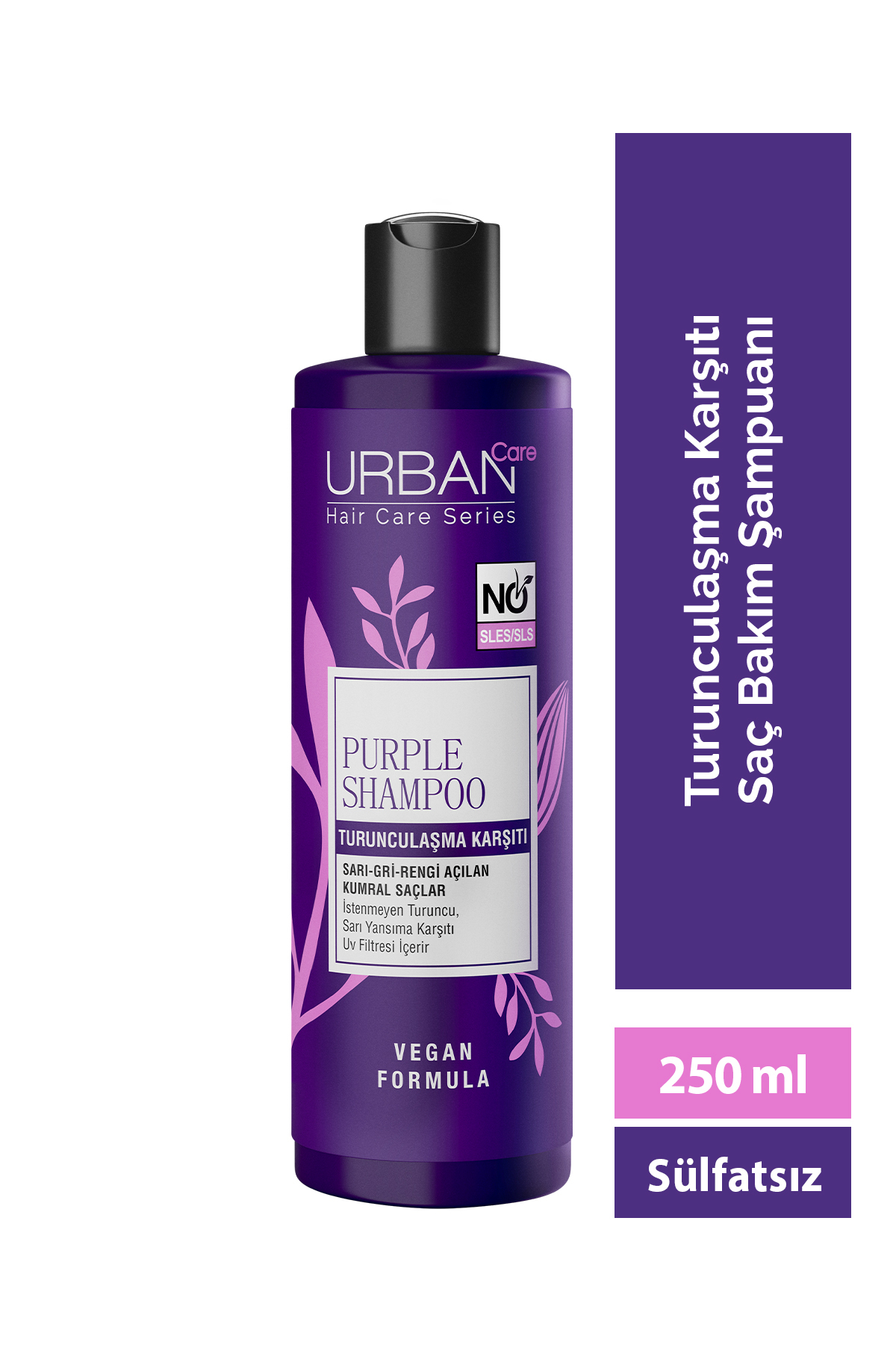 Urban Care شامپو مراقبت موی بنفش نارنجی بدون سولفات گیاهی 250 میلی لیتر