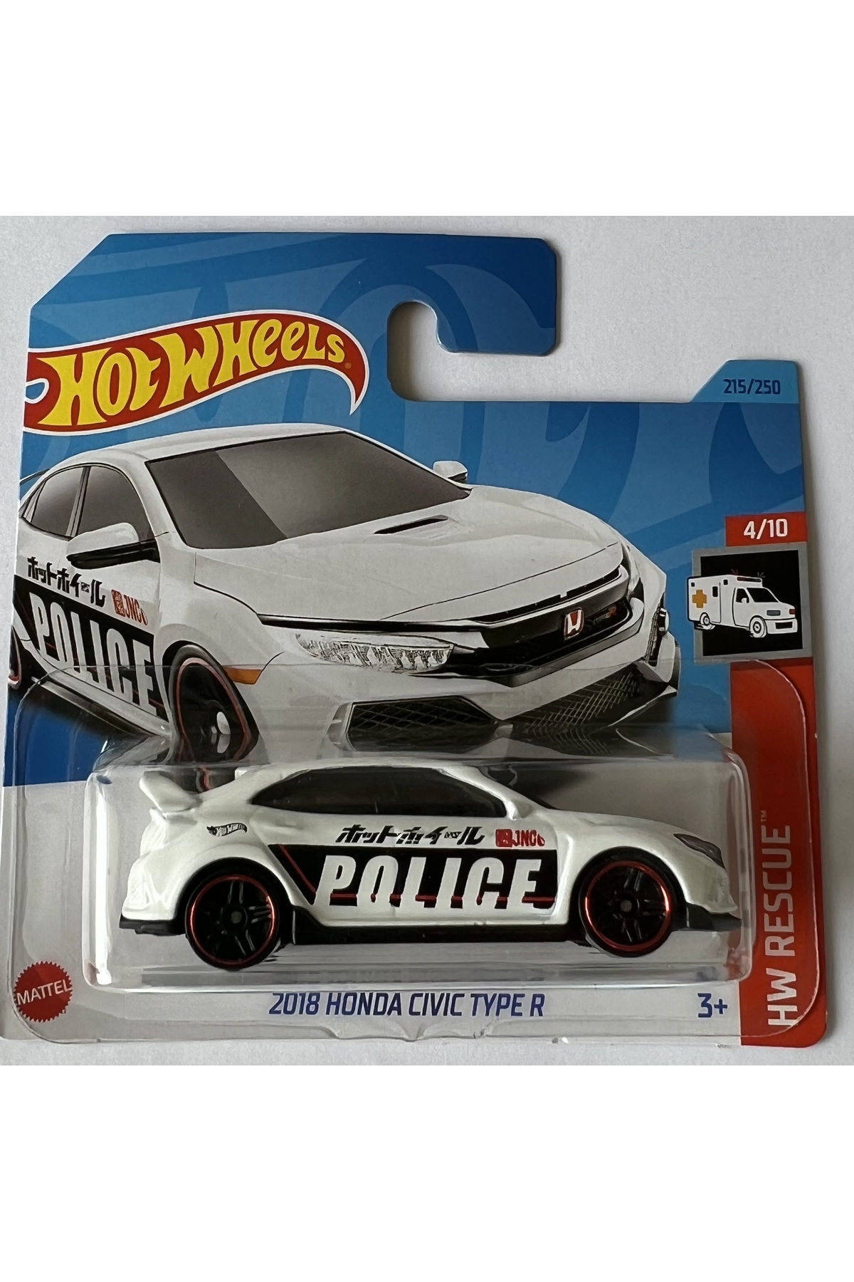 ماشین اسباب بازی هوندا سیویک TYPER 2018 اورجینال HOT WHEELS