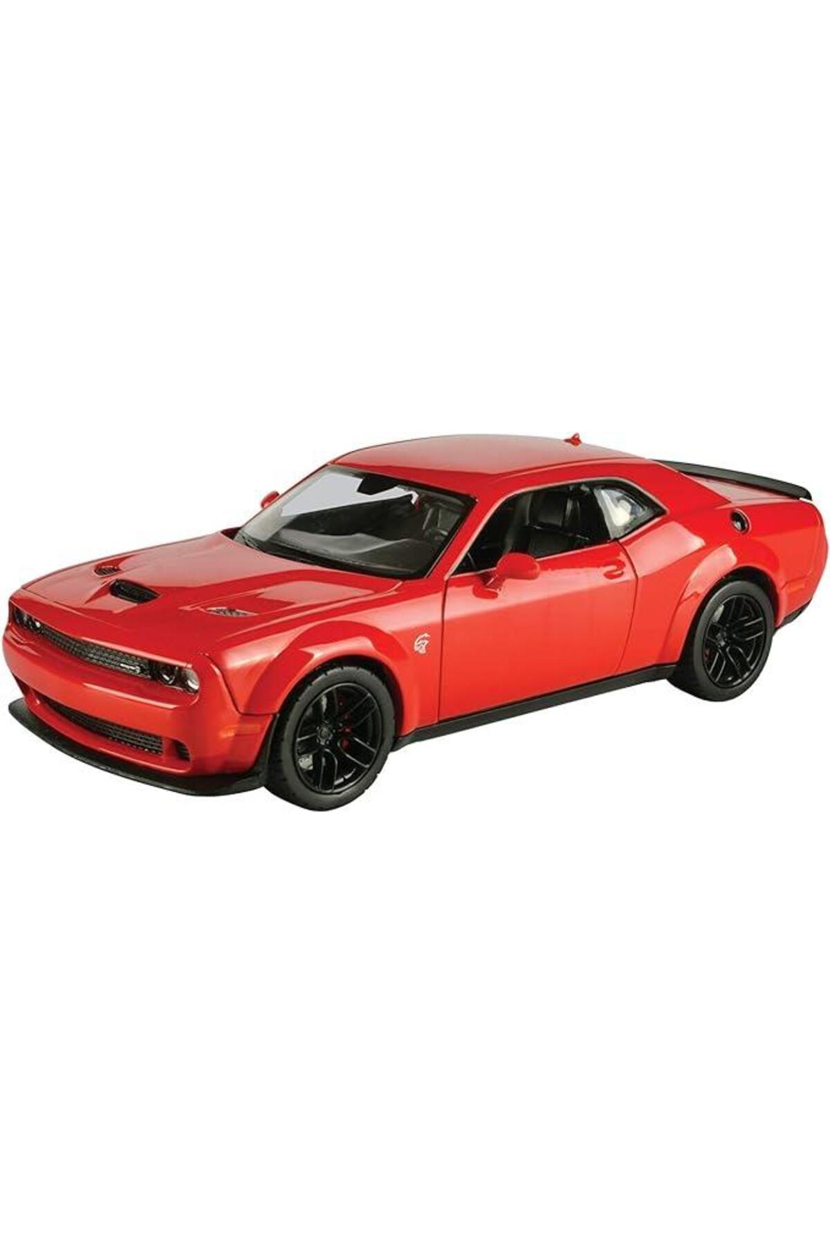 مدل خودرو موتور مکس 2018 دوج چلنجر SRT HELLCAT WIDEBODY 1 24 ماشین قرمز اورجینال Motor Max