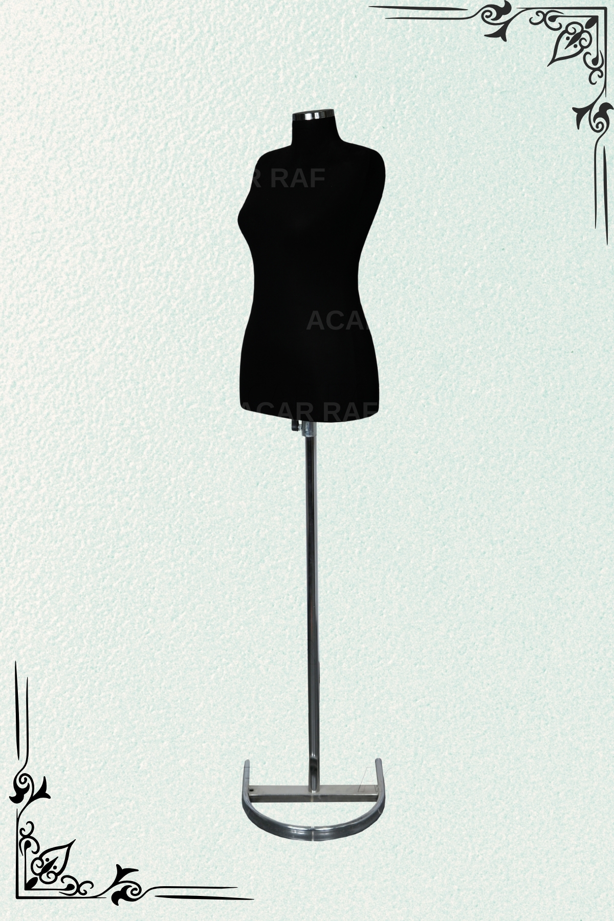 فیگور مانکن خیاط اسفنجی تمرین پارچه مشکی روکش سایز 40 از ترکیه Acar Raf