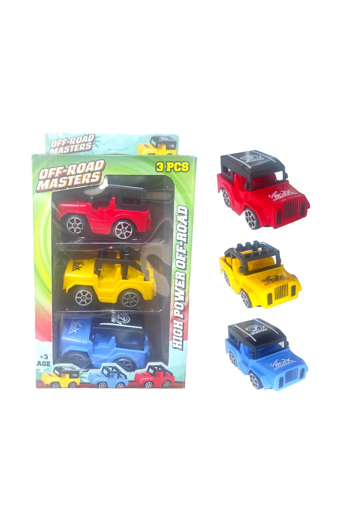 ماشین اسباب بازی ست های اصطکاکی 3 تکه جیپ آفرود مواد با کیفیت Brother Toys