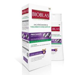 شامپو ضدریزش و ضدچربی مو بیوبلاس Bioblas حاوی پروسیانیدین، ۳۶۰ میلی‌لیتر