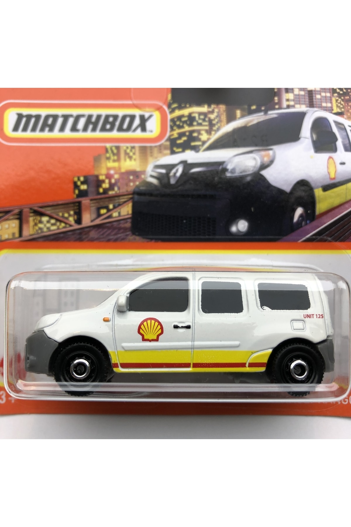 ماشین اسباب بازی RENAULT KANGOO WITH SHELL LOGO 1:64 SCALE BRAND 30 100 Matchbox