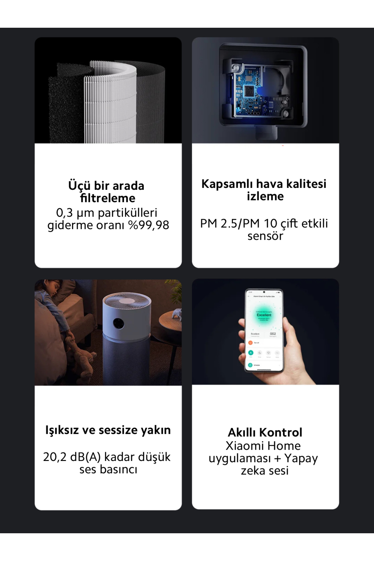 تصفیه کننده هوا ULTRA PREMIUM 125M2 منطقه موثر هوشمند کنترلی ELITE اورجینال Xiaomi