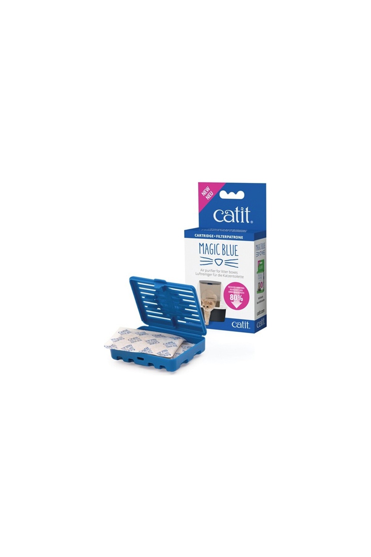کنترل‌کننده بوی توالت گربه کاتیت Catit Magic Blue چندرنگ