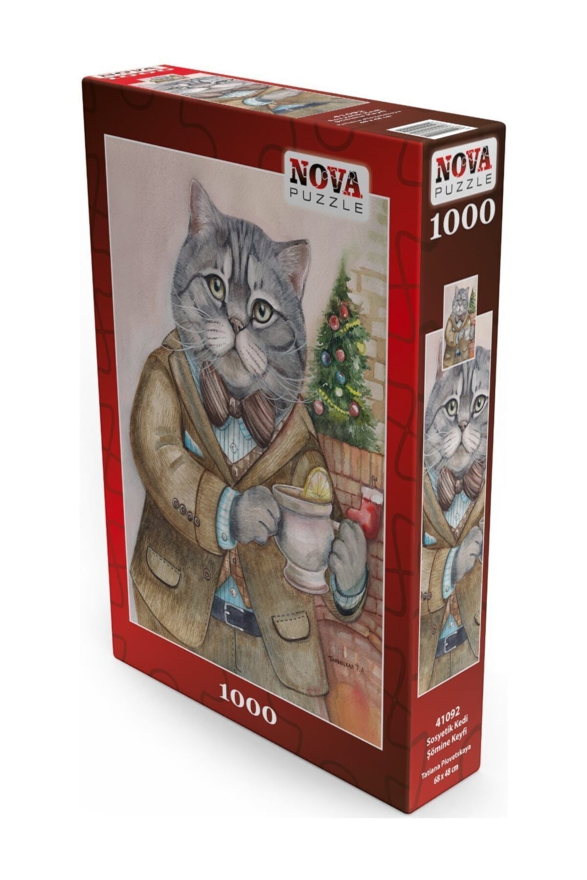 پازل نوا 1000 قطعه گربه اجتماعی لذت شومینه اورجینال Nova Puzzle