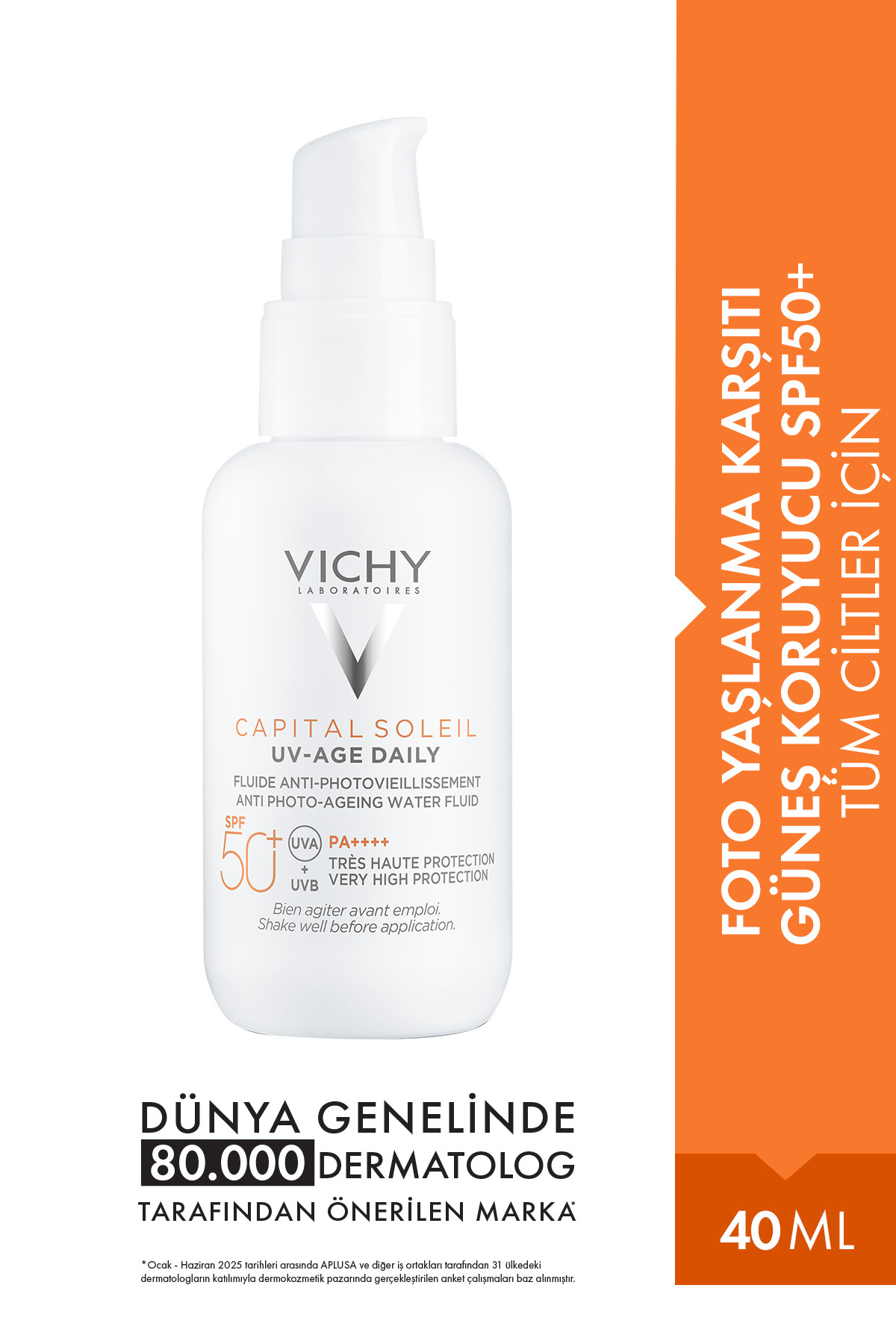 Vichy ضدآفتاب روزانه SPF50+ ضدپیری پوست کپیتال سوله UV