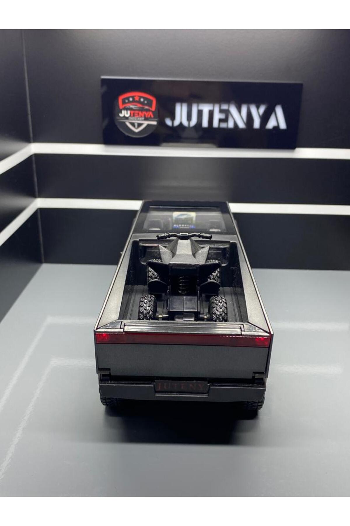 مدل خودرو TESLA CYBERTRUCK 1:24 SCALE DIECAST METAL MODEL CAR COLLECTIVE WITH SOUND AND LIGHT PULL RELEASE اورجینال Jutenya
