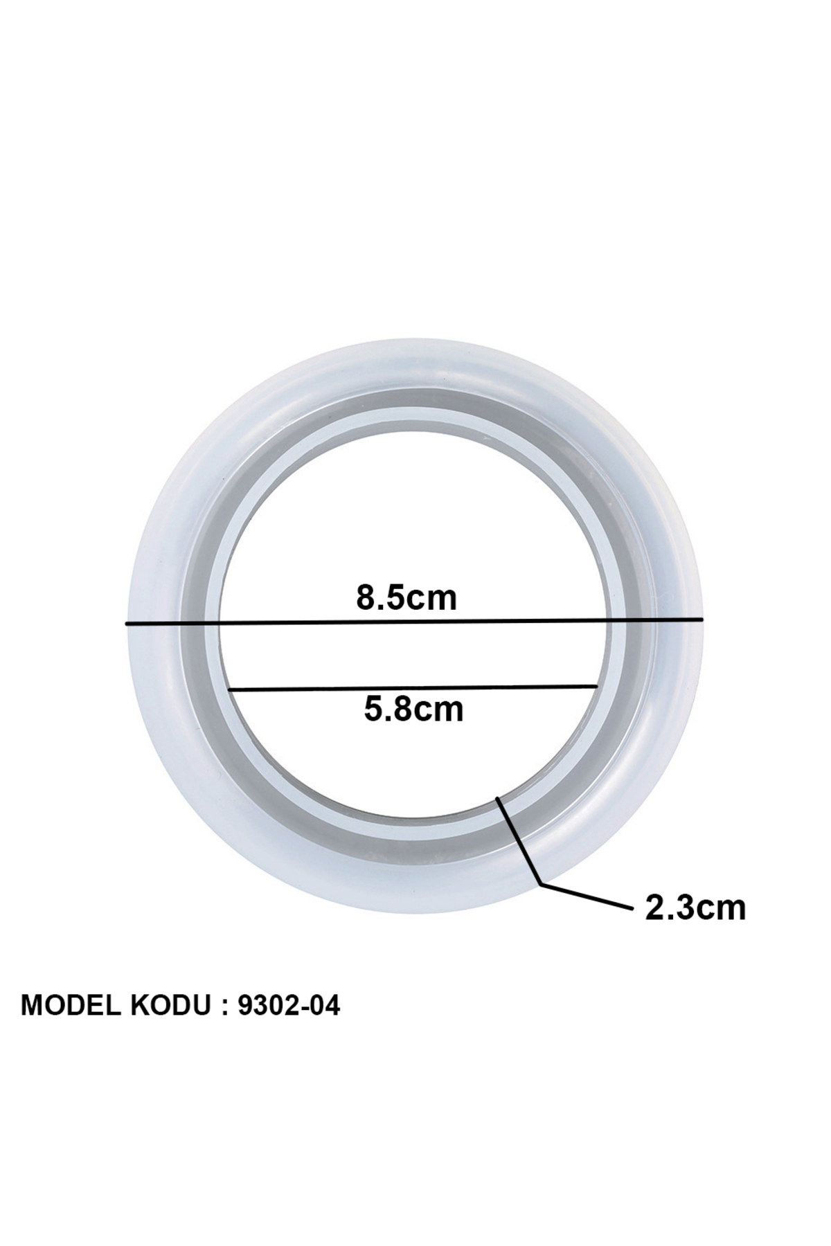فیگور قالب دستبند اپوکسی سیلیکونی 8.5X2.3CM GT9302 04 از ترکیه Getshop Alışveriş Pazarı