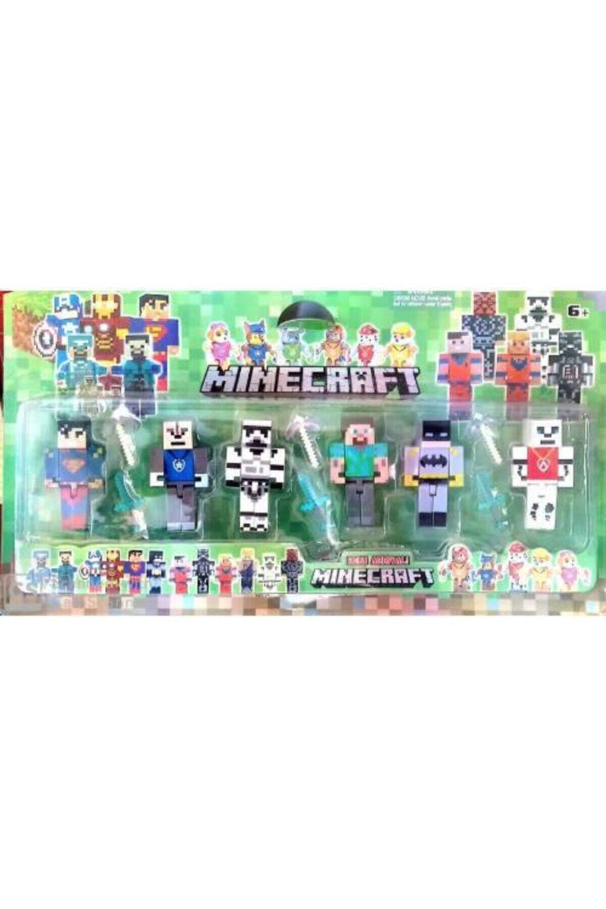 لگو و اسباب بازی های ساخت محور مجموعه فیگور 6 تکه SUPER HEROES SUPERMAN BATMAN STEVE FIGURES 12 PIECES با لوازم جانبی از ترکیه Minecraft