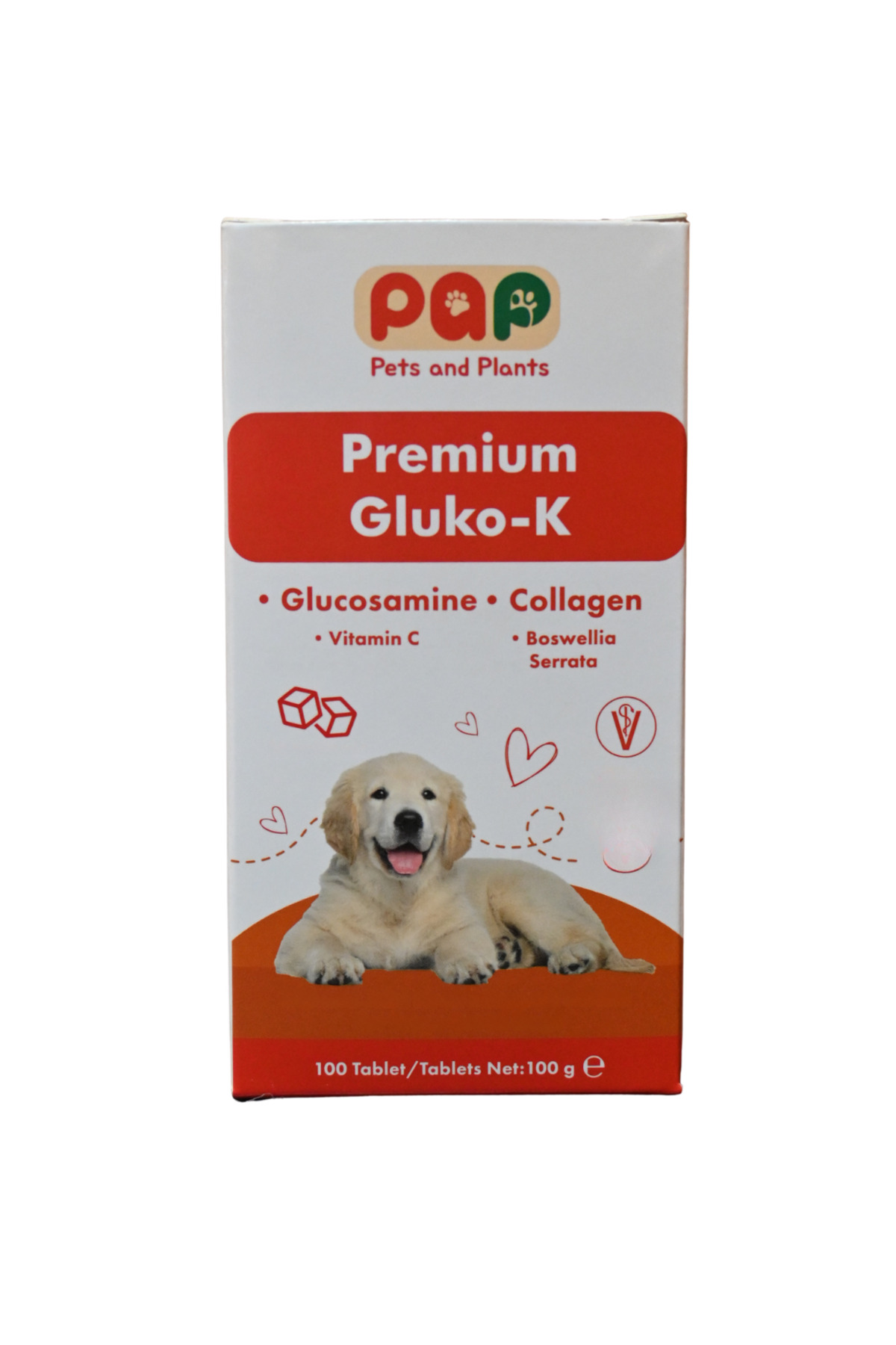 محصول سلامت مفاصل و لگن سگ‌های نژاد بزرگ Gluko-K از پتس اند پلنتس Pets and Plants