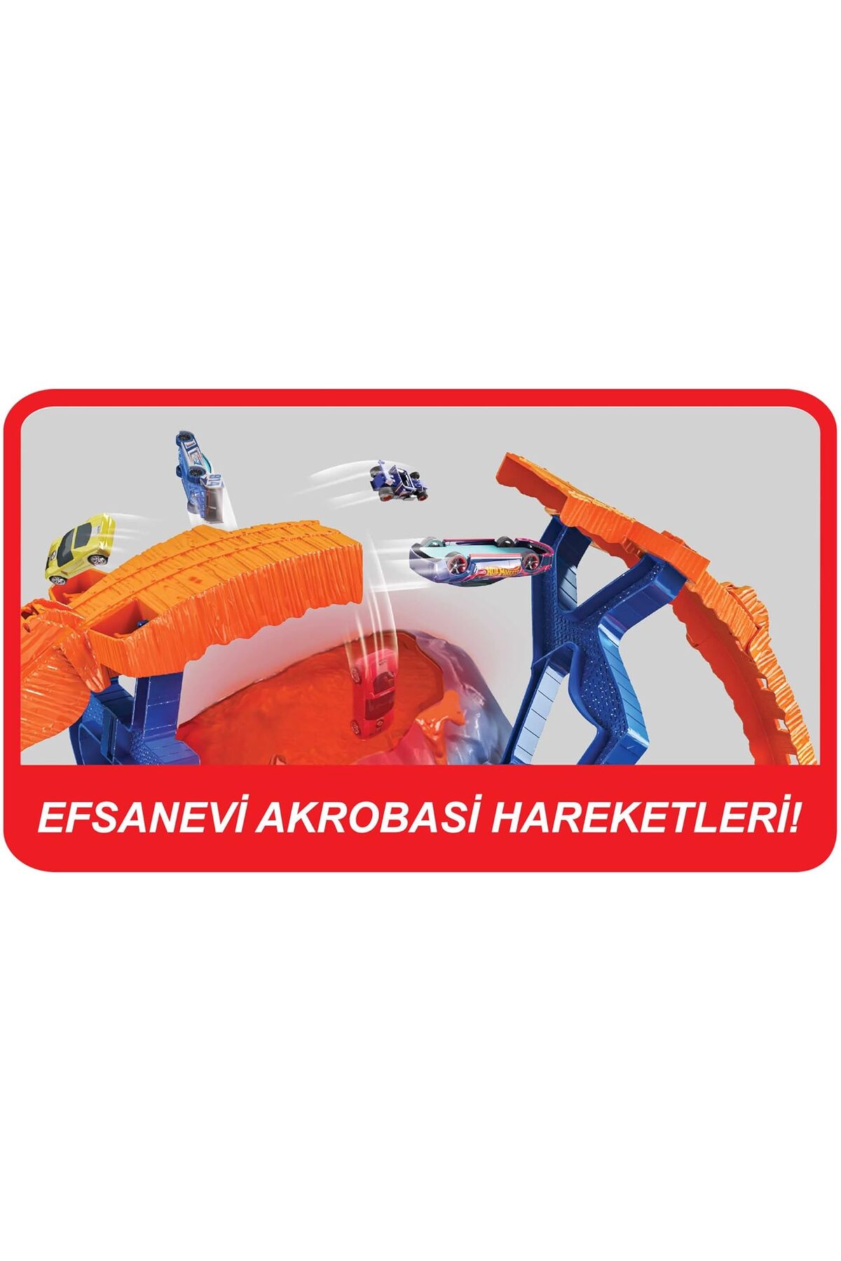 ماشین اسباب بازی مجموعه ماجراجویی میدان آتشفشانی MONSTER TRUCKS GYL14 از ترکیه HOT WHEELS