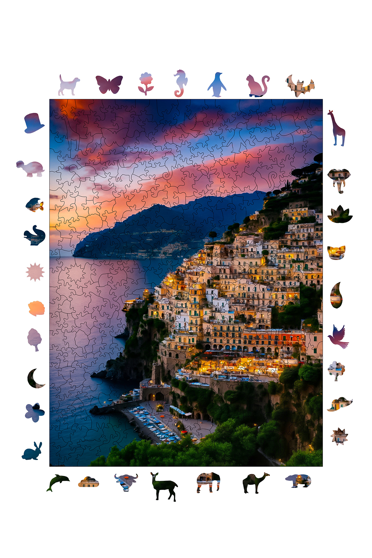پازل چوبی ساحل آمالفی 450 قطعه 29X39 سانتی متر از ترکیه WePuzzleUp