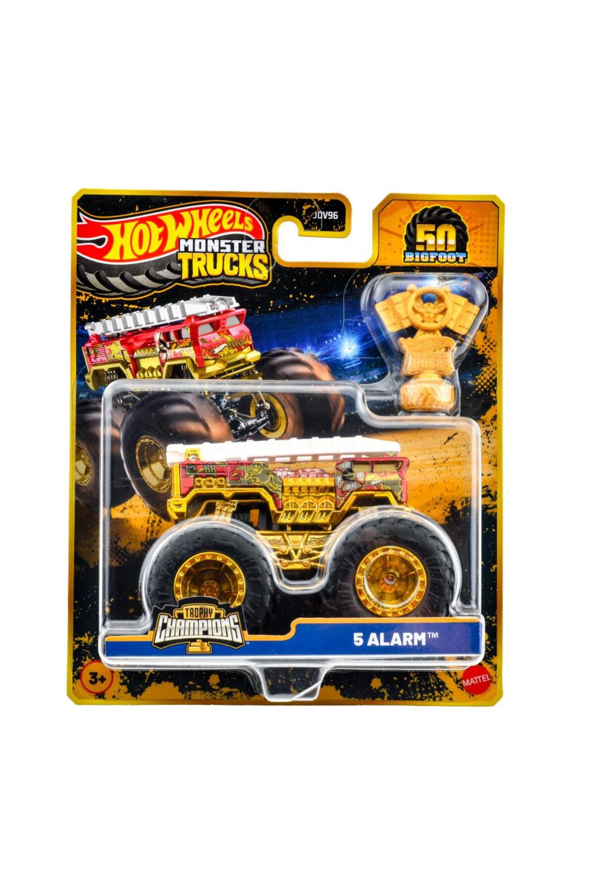 ماشین اسباب بازی هشدار MONSTER TRUCKS BIGFOOT CHAMPIONS SERIES 5 HOT WHEELS