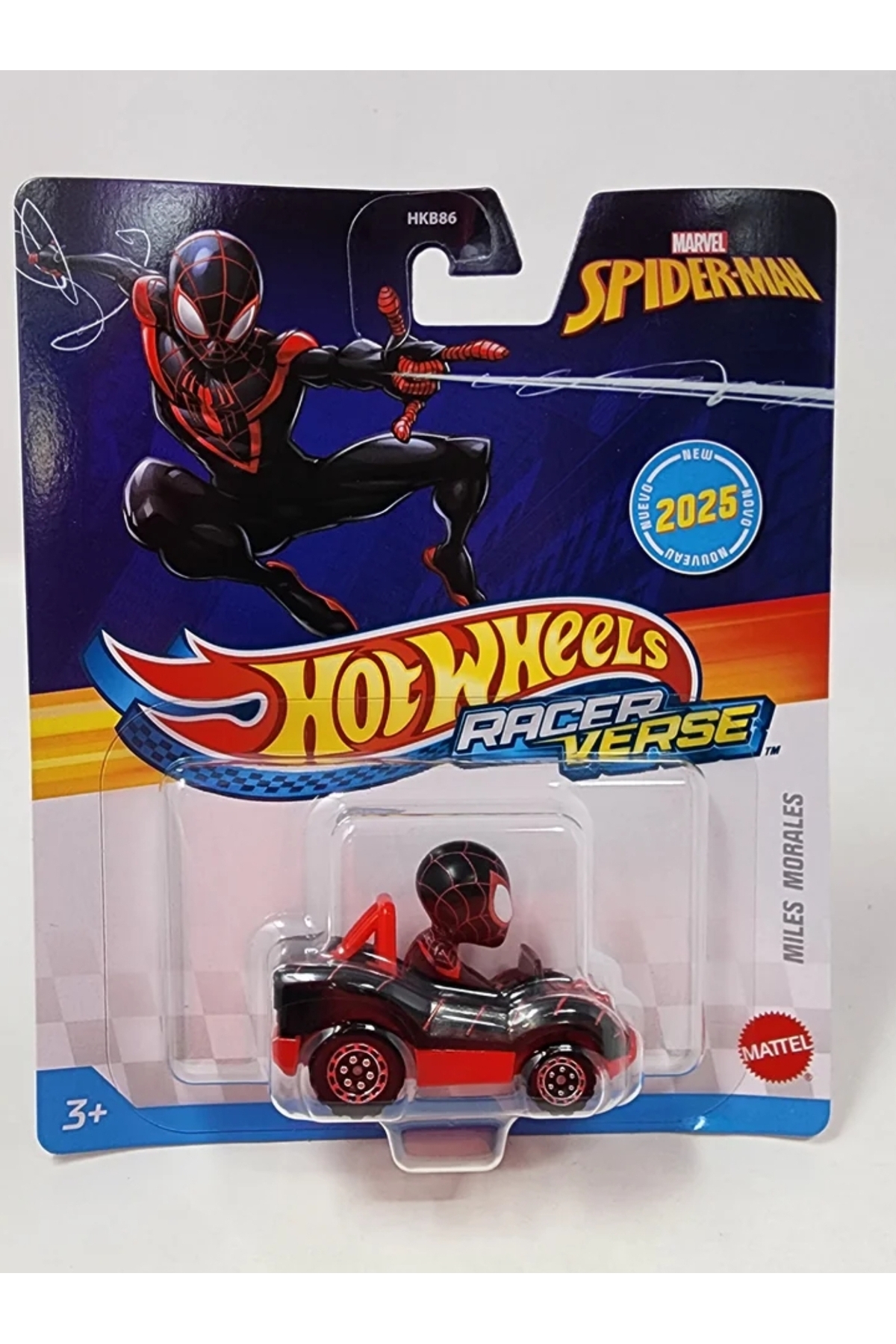 ماشین اسباب بازی 2025 RACERVERSE MILES MORALES HKB86 هات ویلز اورجینال HOT WHEELS