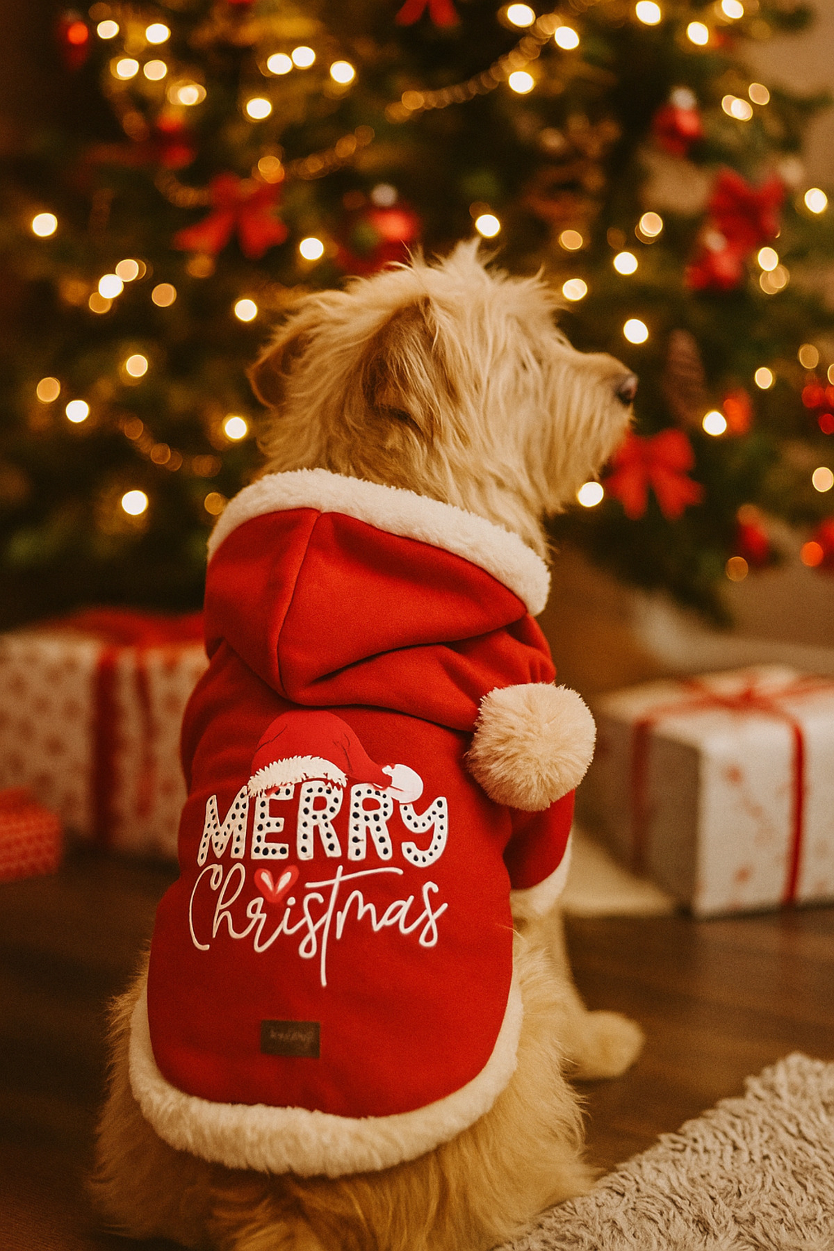 لباس کریسمس سگ و گربه بادی استور Buddy Store مدل bsMerryChristmas، چندرنگ
