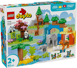 مجموعه ساختنی خانواده حیوانات وحشی لگو LEGO دوپلو DUPLO مدل 10446، ۹۲ قطعه، حداقل ۲ سال
