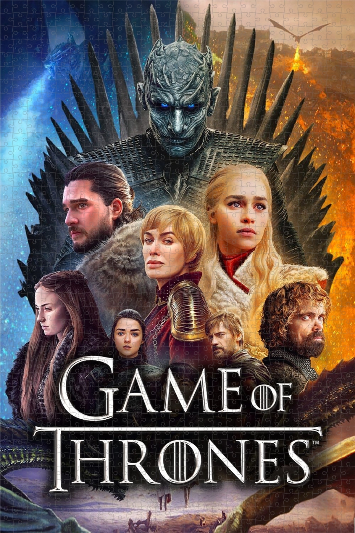 پازل پوستر فیلم GAME OF THRONES 2011 نسخه 3 1000 قطعه از ترکیه Jeronkarji