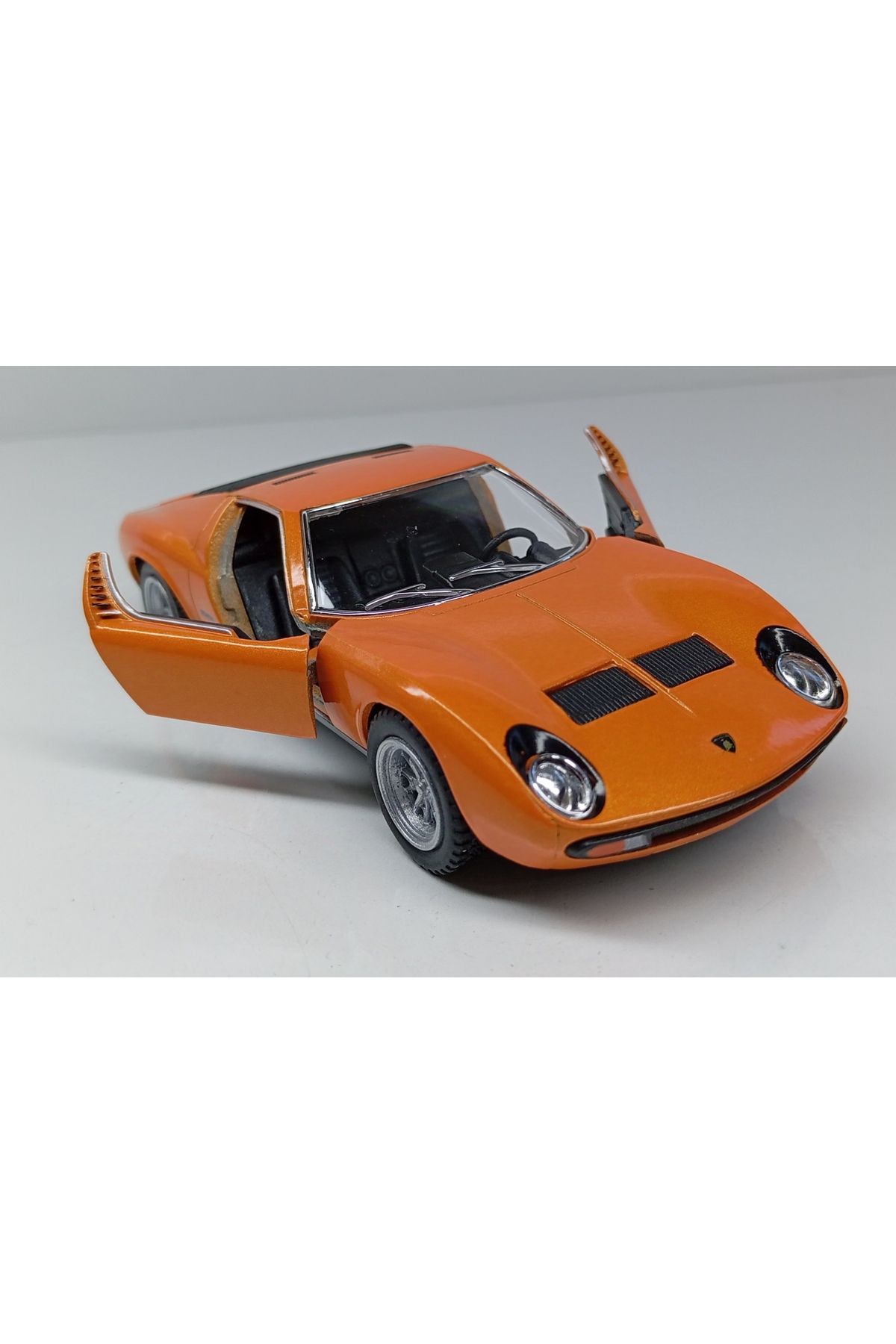 مدل خودرو مقیاس 1:34 نارنجی 1971 LAMBORGHINI MIURA SV P400 PULL DROP METAL CAR اورجینال Kinsmart