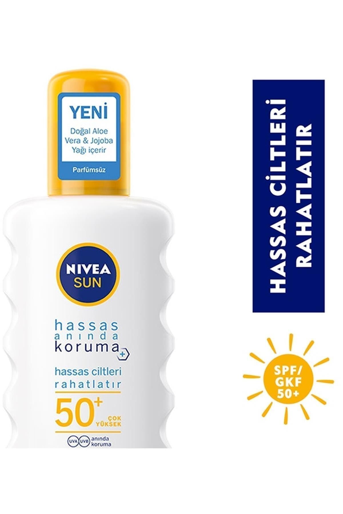 NIVEA محافظت فوری و نگهداری حساسیت خورشیدی از پوست با اسپری خورشیدی 50+GKF 200 میلی لیتر