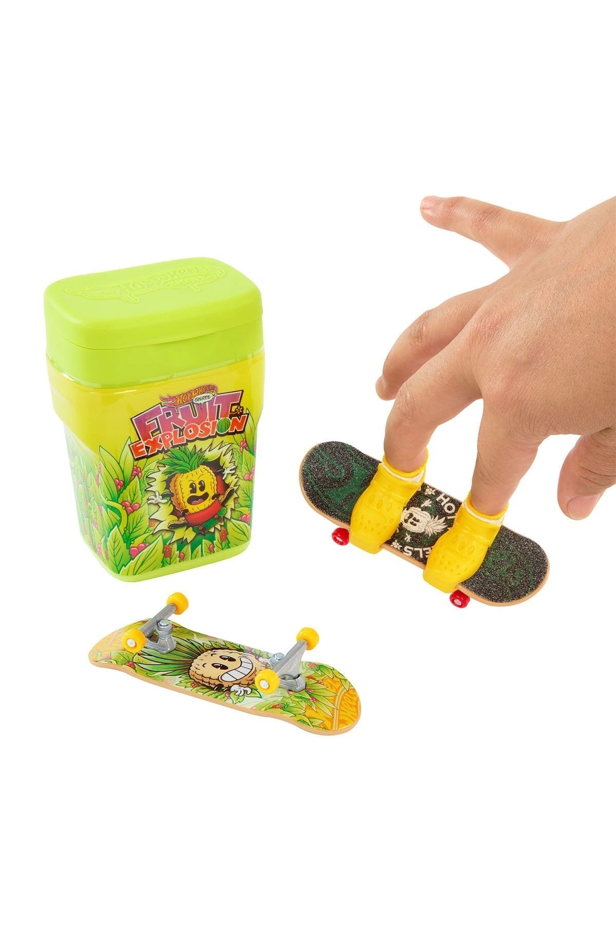 ماشین اسباب بازی جعبه اسکیت بورد باینری FABBATOYS HOT SKATE آدامس با مضمون هات ویلز اورجینال HOT WHEELS