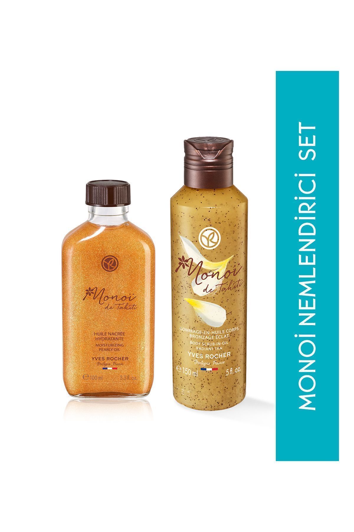 روغن مراقبتی اندازه اصلی چربی بدن MONOI لایه برداری دوش Yves Rocher