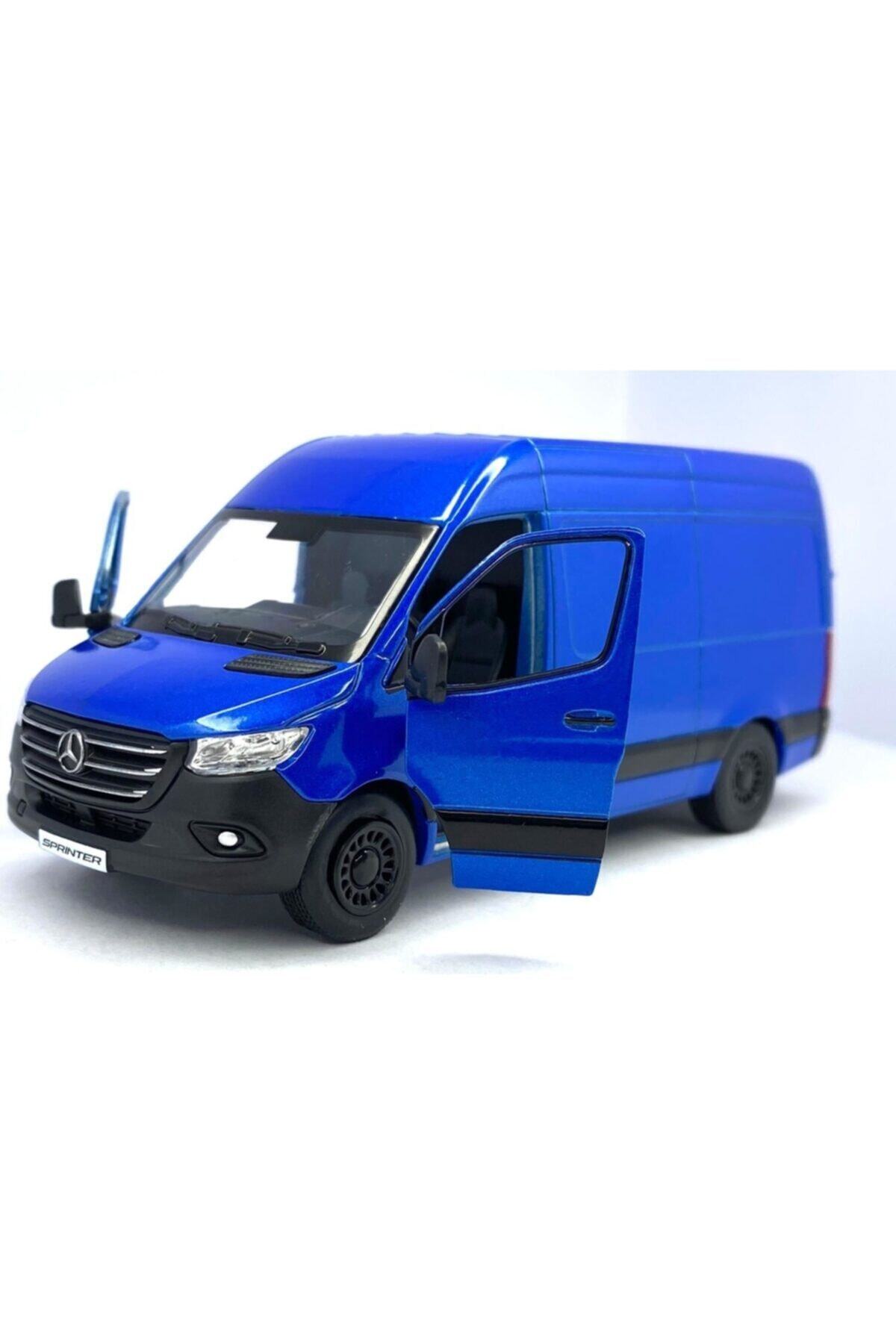 مدل خودرو ماشین آبی مرسدس اسپرینتر PULL &amp; DROP DIECAST اورجینال Kinsmart