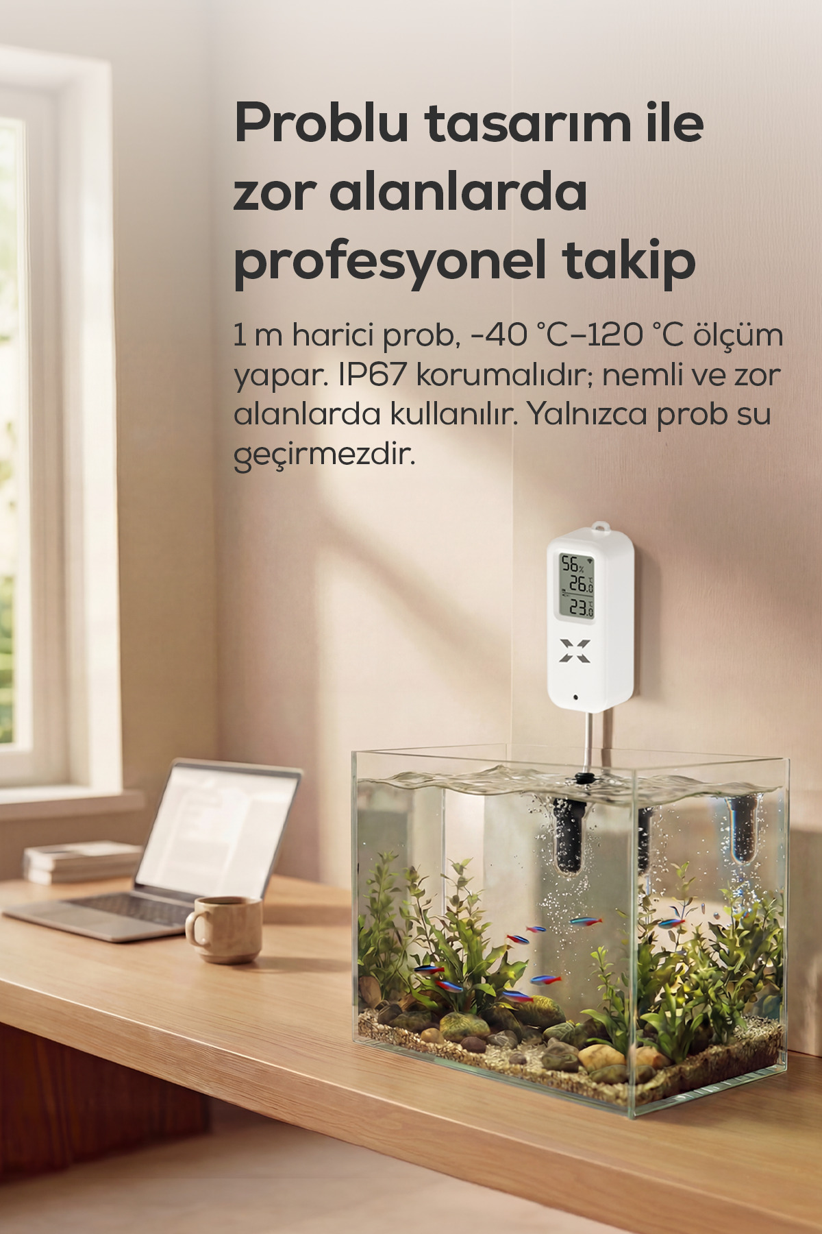 دماسنج دیجیتال و حسگر دما و رطوبت زنون اسمارت Xenon Smart مدل X7509 با پروب ضدآب و WiFi