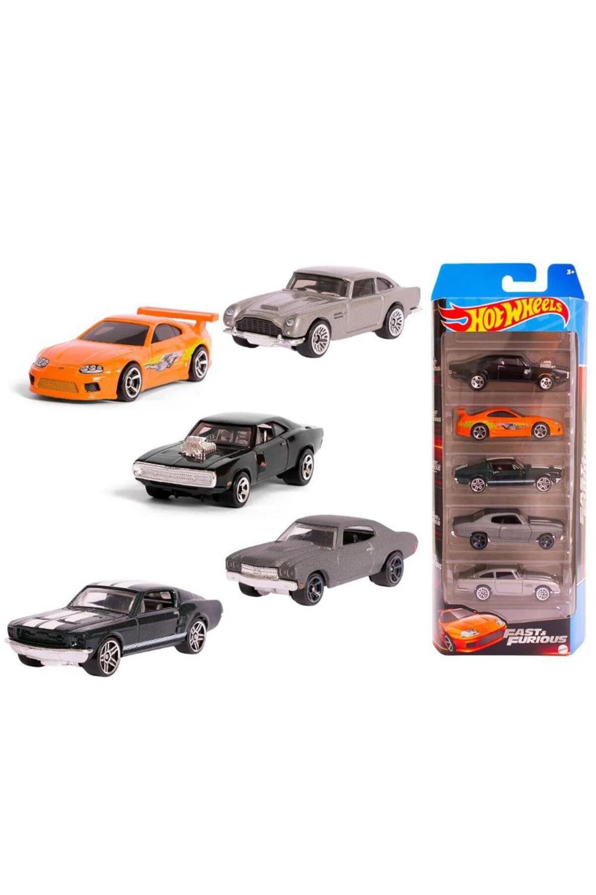 ماشین اسباب بازی ست 5 FAST AND FURIOUS HLY70 از ترکیه HOT WHEELS