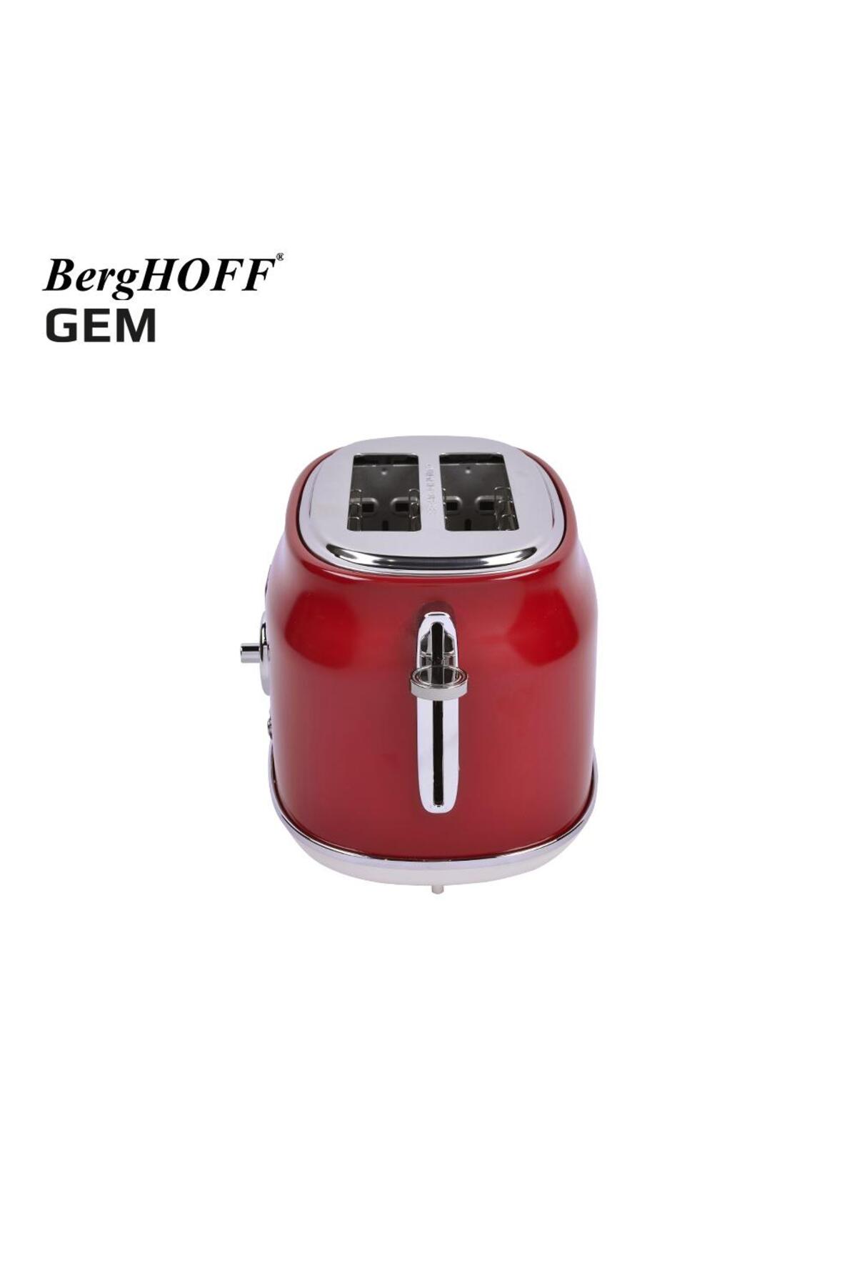 توستر دو تکه قرمز GEM RETRO RED اورجینال Berghoff