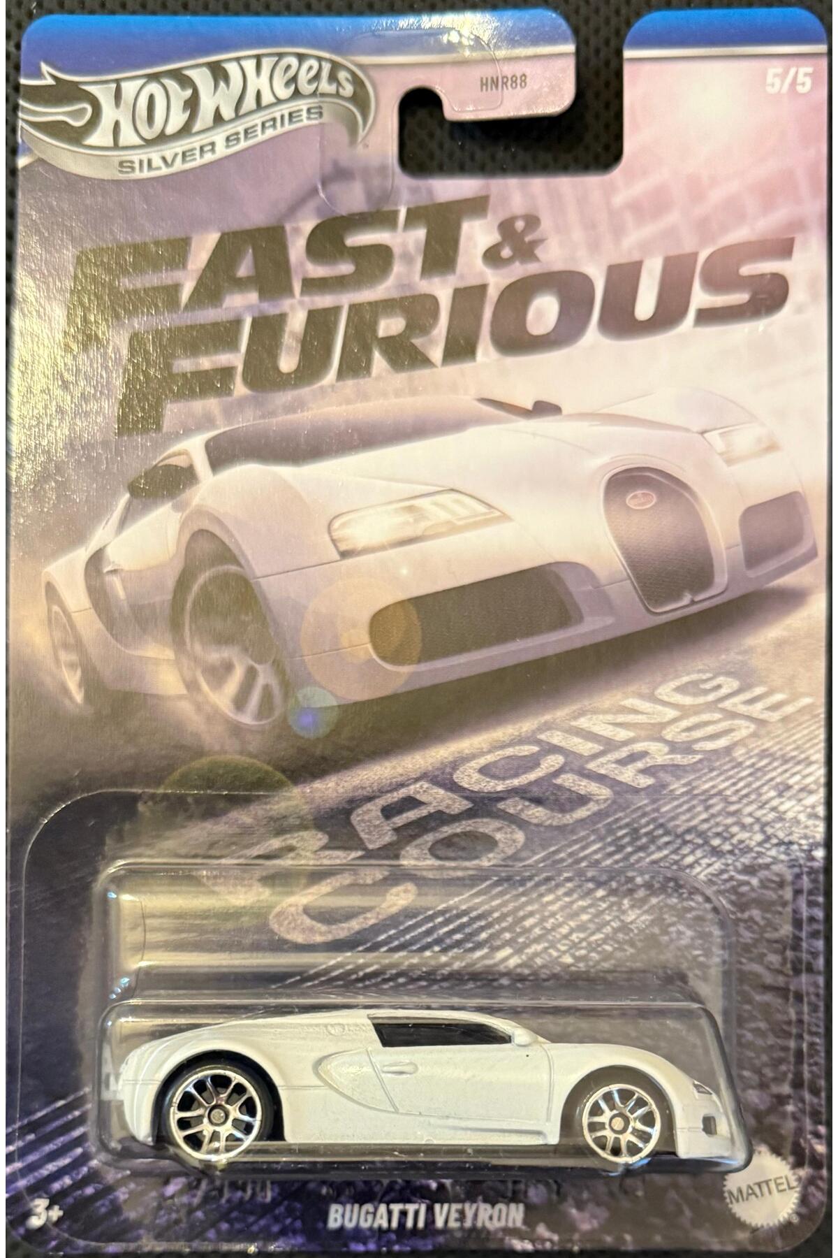 ماشین اسباب بازی سری نقره ای فست و خشمگین بوگاتی ویرون JBY43 از ترکیه HOT WHEELS