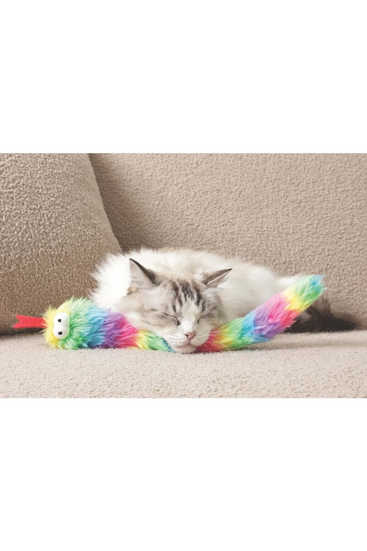اسباب‌بازی گربه ام‌پتس M-PETS Fluffy Zaz با کت‌نیپ، چندرنگ