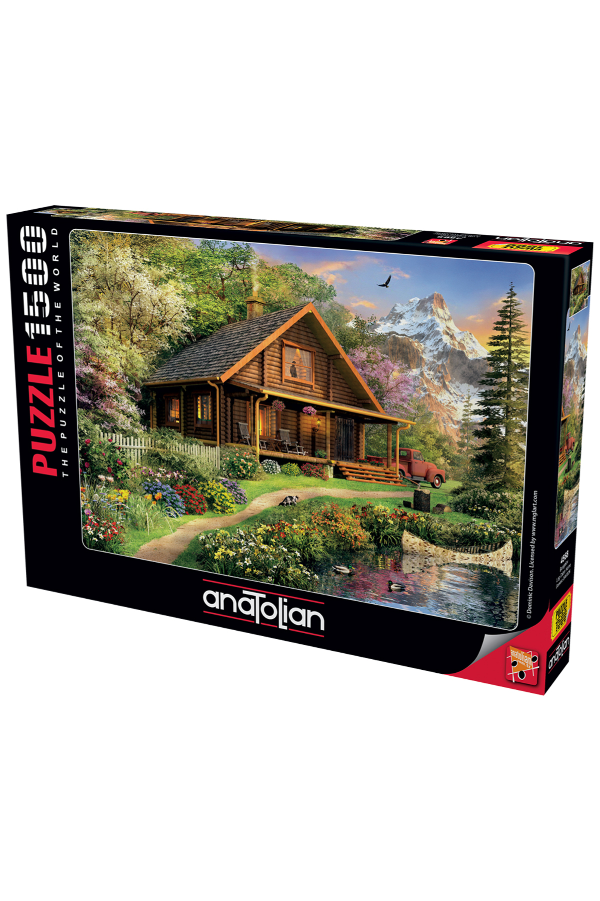پازل اره منبت کاری مویی 1500 تکه خانه ییلاقی 4568 Anatolian Puzzle