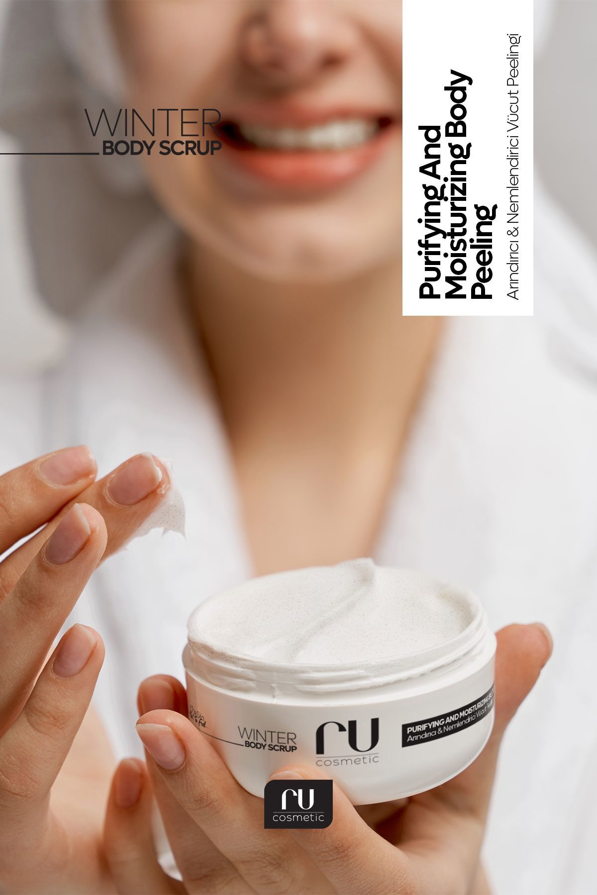 اسکراب بدن مرطوب کننده و مغذی با رایحه‌ای خوشبو 250 گرم ru cosmetic