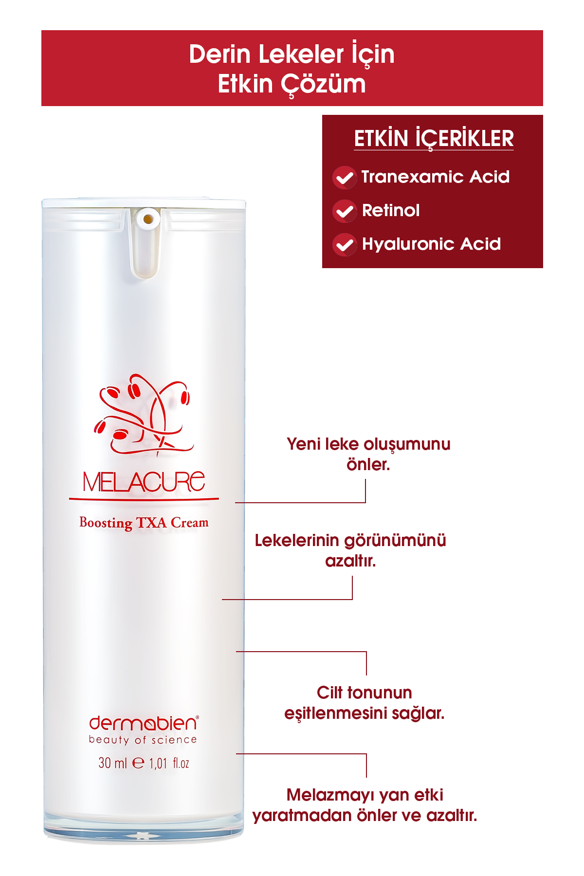 Dermabien کرم تقویت‌کننده ملاکور ۳۰ میلی‌لیتری