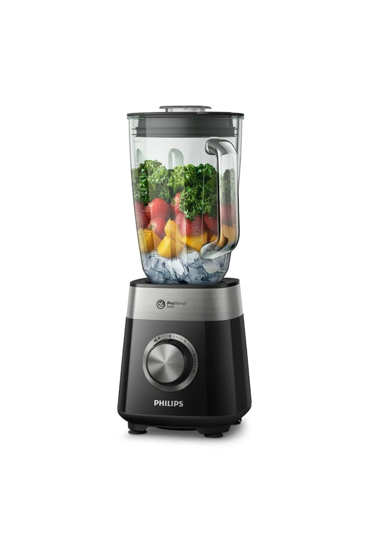 ست مخلوط کن دستگاه غذاساز چند منظوره اسموتی با کاسه شیشه ای مشکی اورجینال Philips